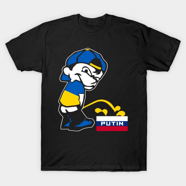 Ukraine Piss On Putin T-Shirt by EthosWear